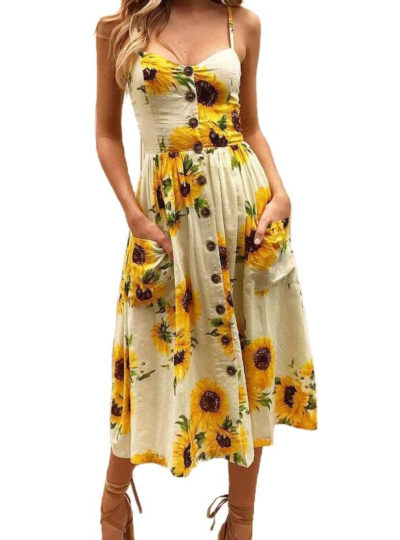 Women’s Cami Floral Printed Dress