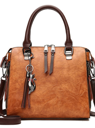 Women’s Casual Leather Tote Handbag